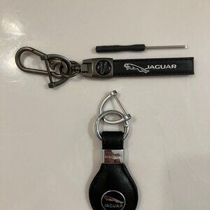 FANCY JAGUAR LEATHER KEY CHAINS